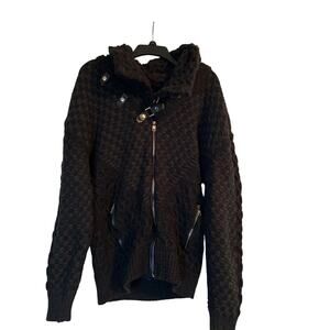 GUC LCR Black Edition Premium Knit Men's Cardigan Zipper Buckles Size XXL